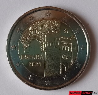 Španielsko 2 euro 2021 - Toledo - UNC