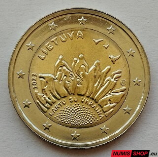 Litva 2 euro 2023 - Together with Ukraine - UNC