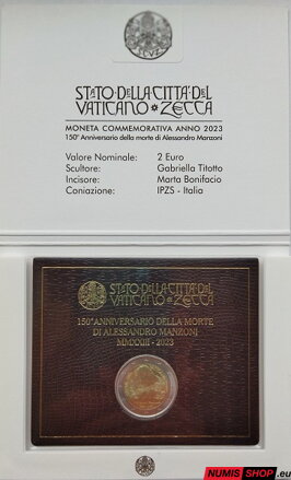 Vatikán 2 euro 2023 - Manzoni