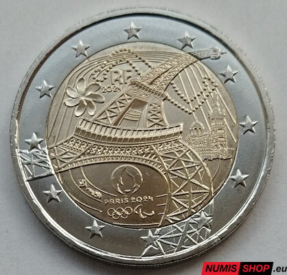 Francúzsko 2 euro 2024 - Olympijské a paralympijské hry - UNC