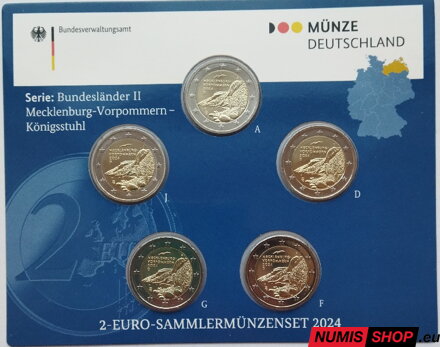 Nemecko 2 euro 2024 - Meklenbursko-Predpomoransko - sada - BU