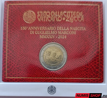 Vatikán 2 euro 2024 - Guglielmo Marconi