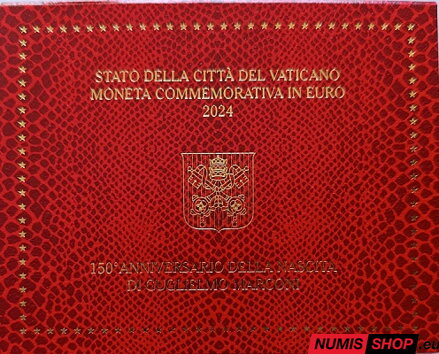 Vatikán 2 euro 2024 - Guglielmo Marconi