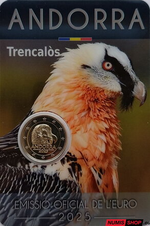 Andorra 2 euro 2025 - Sup bradatý - UNC