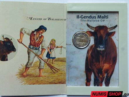 Malta 2 euro 2025 - Maltézsky býk - UNC (folder)