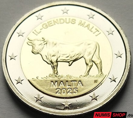 Malta 2 euro 2025 - Maltézsky býk - UNC