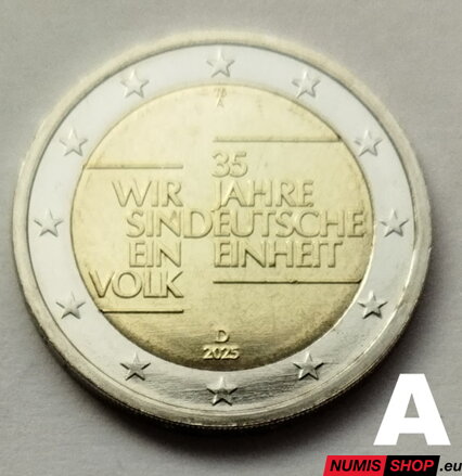 Nemecko 2 euro 2025 - Wir sind ein Volk - A - UNC