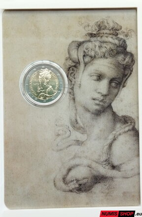 San Maríno 2 euro 2025 - Michelangelo - UNC San Maríno 2 euro 2025 - Michelangelo - UNC