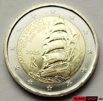 Taliansko 2 euro 2025 - Amerigo Vespucci - UNC