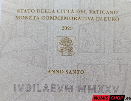 Vatikán 2 euro 2025 - Jubilejný rok