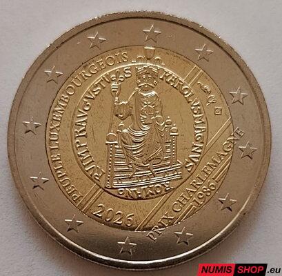 Luxembursko 2 euro 2026 - Cena Karola Veľkého - UNC
