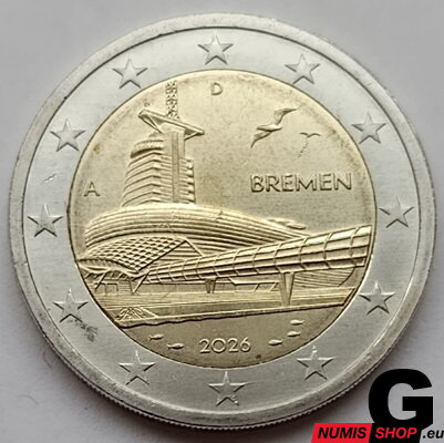 Nemecko 2 euro 2026 - Bremen - G - UNC