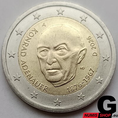 Nemecko 2 euro 2026 - Konrad Adenauer - G - UNC