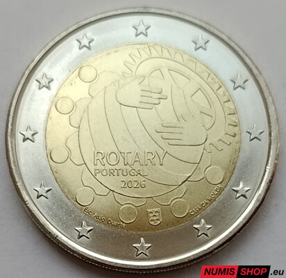 Portugalsko 2 euro 2026 - Rotary - UNC