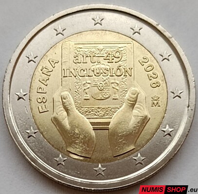 Španielsko 2 euro 2026 - Inklúzia - UNC