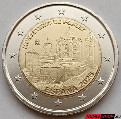 Španielsko 2 euro 2026 - Kláštor v Poblete - UNC