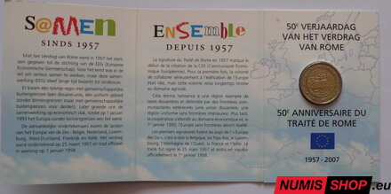 Belgicko 2 euro 2007 - Rímska zmluva - COIN CARD