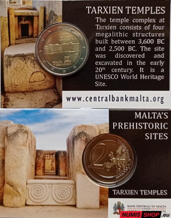 Malta 2 euro 2021- Tarxien - COIN CARD