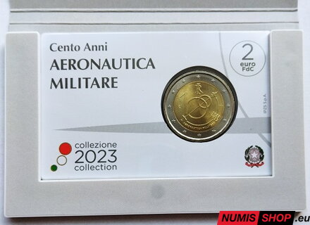 Taliansko 2 euro 2023 - Italy Air Force - COIN CARD