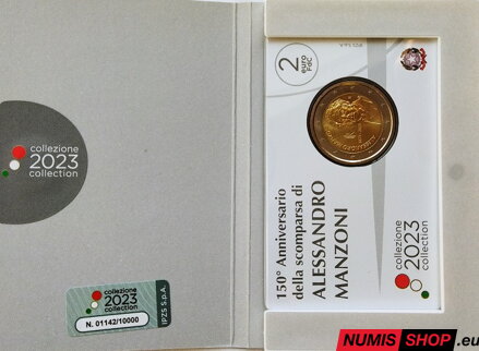 Taliansko 2 euro 2023 - Manzoni - COIN CARD