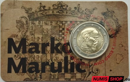 Chorvátsko 2 euro 2024 - Marko Marulič - COIN CARD