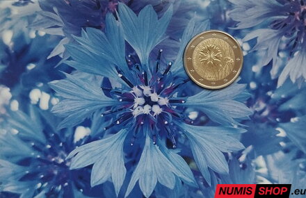 Estónsko 2 euro 2024 - Nevädza poľná - COIN CARD