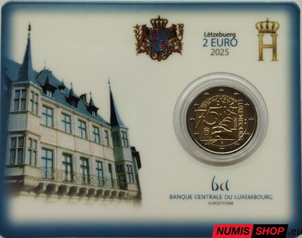 Luxembursko 2 euro 2025 - Schumanova deklarácia - COIN CARD