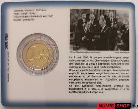 Luxembursko 2 euro 2026 - Cena Karola Veľkého - COIN CARD