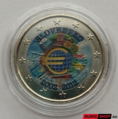 Slovensko 2 euro 2012 - 10 rokov euro - COLOR