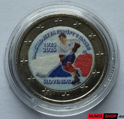 Slovensko 2 euro 2025 - Majstrovstvá Európy v hokeji - COLOR (trikolóra)