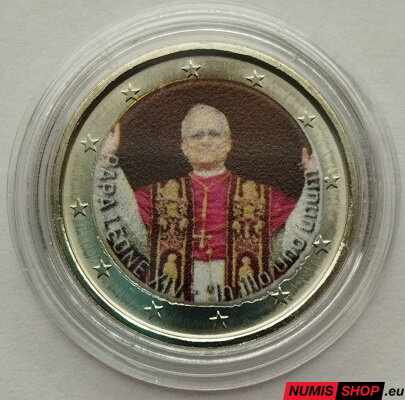 2 euro 2025 - COLOR - Pápež Lev XIV. - In illo uno unum