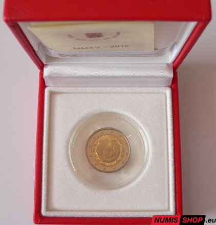 Vatikán 2 euro 2015 - Svetové stretnutie rodín - PROOF