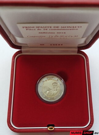 Monako 2 euro 2016 - Založenie Monte Carlo - PROOF
