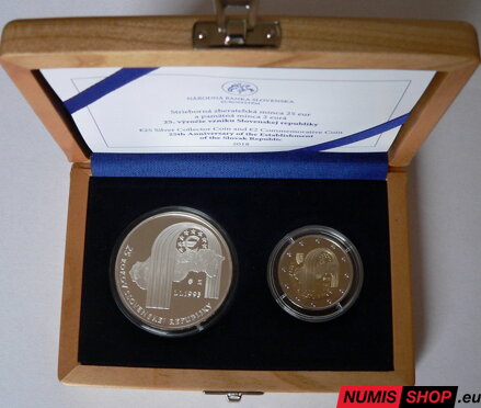 Slovensko 2 + 25 euro 2018 - 25. výročie SR - PROOF