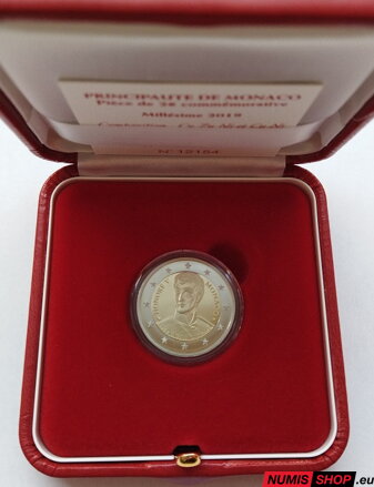 Monako 2 euro 2019 - Honoré V. - PROOF