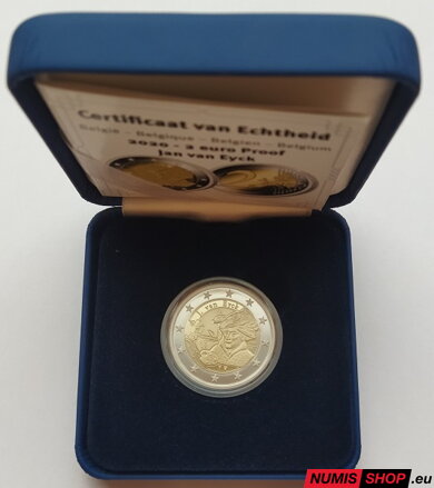 Belgicko 2 euro 2020 - Jan van Eyck - PROOF