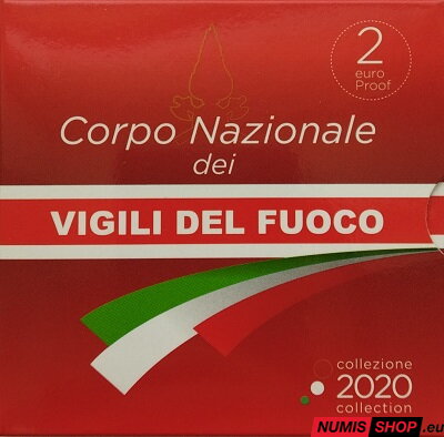 Taliansko 2 euro 2020 - Hasiči - PROOF
