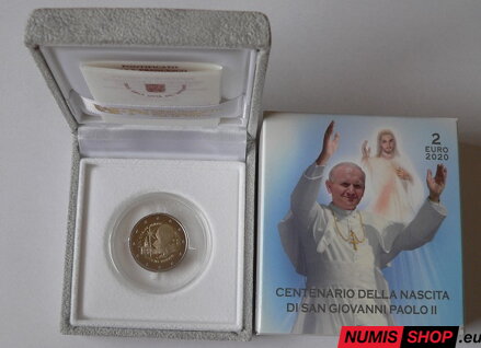 Vatikán 2 euro 2020 - Ján Pavol II. - PROOF 