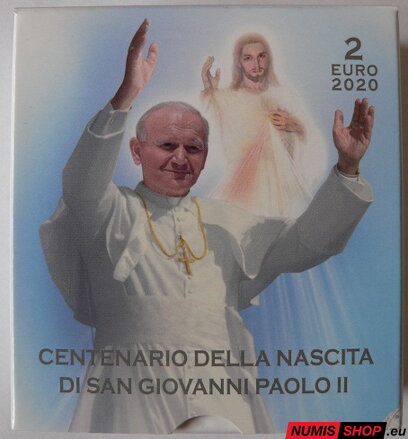 Vatikán 2 euro 2020 - Ján Pavol II. - PROOF 