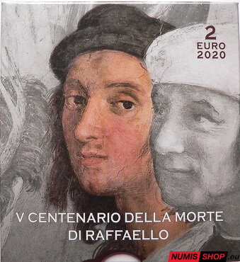 Vatikán 2 euro 2020 - Raffaello - PROOF 