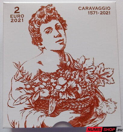 Vatikán 2 euro 2021 - Caravaggio - PROOF