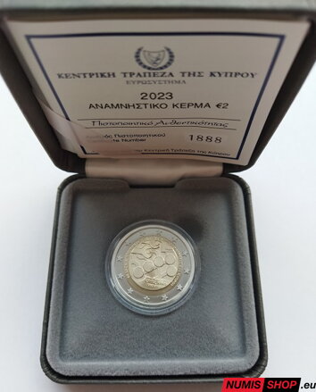 Cyprus 2 euro 2023 - 60 rokov centrálnej banky - PROOF