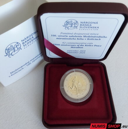 Slovensko 2 euro 2024 - Medzinárodný maratónsky beh v Košiciach - PROOF