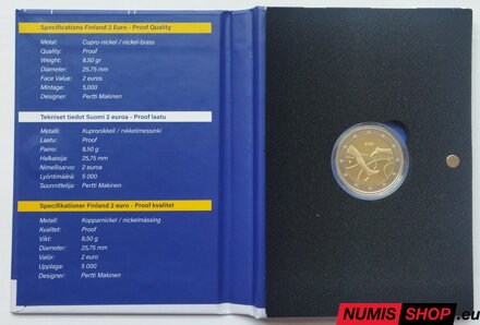 Fínsko 2 euro 2025 - Fínsko-švédska atletika - PROOF