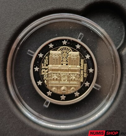 Francúzsko 2 euro 2025 - Notre Dame - PROOF