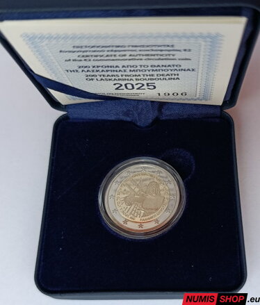 Grécko 2 euro 2025 - Laskarina Bouboulina - PROOF