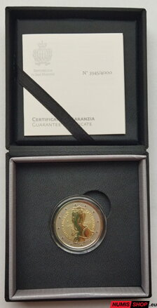 San Maríno 2 euro 2025 - Michelangelo - REVERSE PROOF San Maríno 2 euro 2025 - Michelangelo - REVERSE PROOF