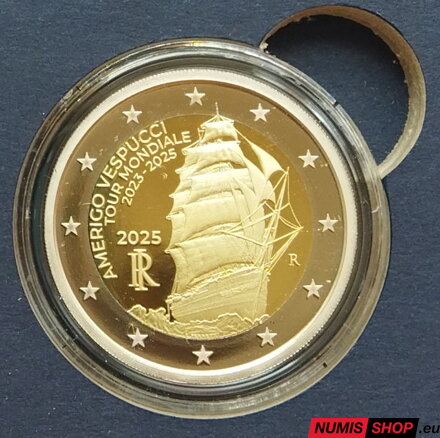Taliansko 2 euro 2025 - Amerigo Vespucci - PROOF