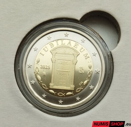 Taliansko 2 euro 2025 - Jubilejný rok - PROOF