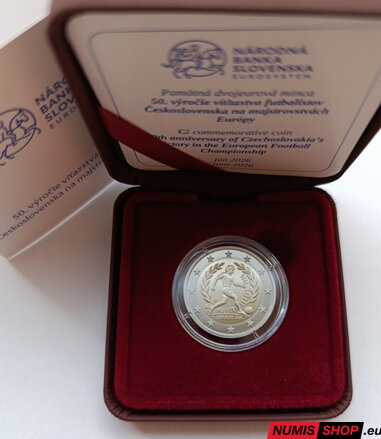 Slovensko 2 euro 2026 - Víťazstvo futbalistov ČSR na ME - 50. výročie - PROOF